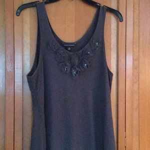 BANANA REPUBLIC charcoal colored tank top